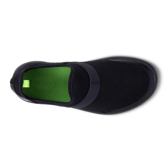 Oofos OOmg Low Eeze Women's 9 Slip On Black Recovery Comfort Shoe Low Fibre - Picture 1 of 9
